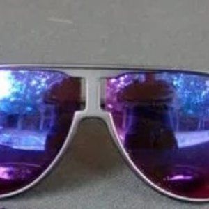 carrera "new champion" aviator sunglasses-matte blk-unisex-magenta mir…